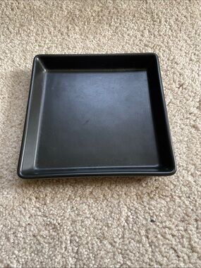 IKEA IDEAL candle dish Black Square Ceramic Serving Dish - Home Kitchen